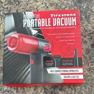 Red Portable Vacuum Cleaner